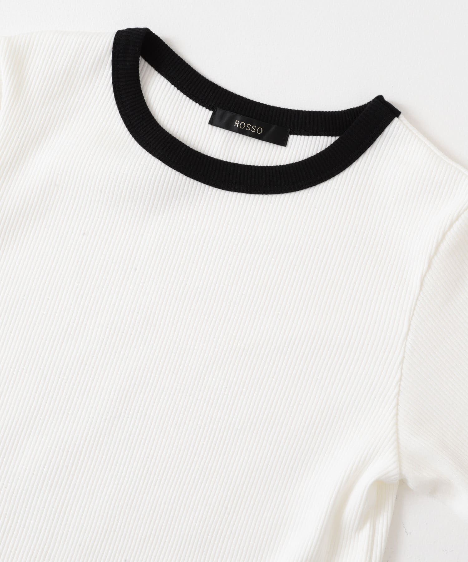 URBAN RESEARCH ROSSO「バイカラーコンパクトリブTシャツ」|Tシャツ・カットソー|