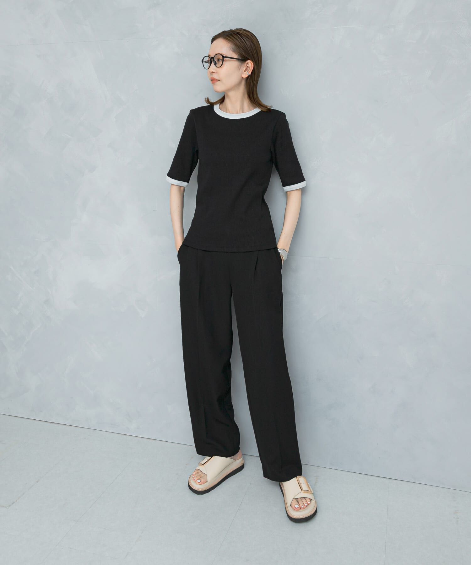 URBAN RESEARCH ROSSO「バイカラーコンパクトリブTシャツ」|Tシャツ・カットソー|