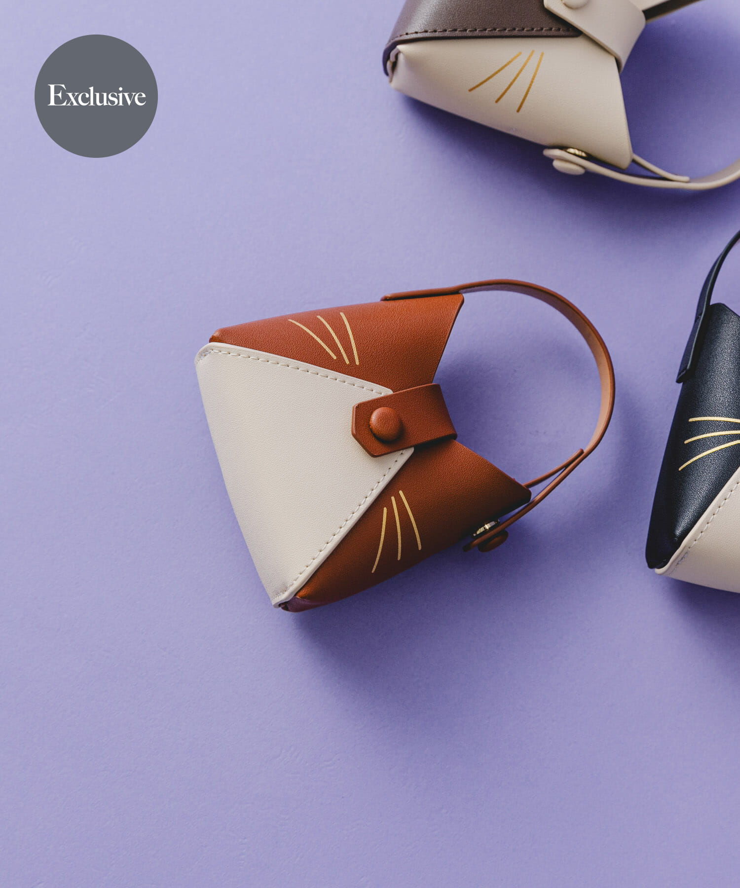 RODE SKO「『別注』Hashibami&times;RODESKO　フェズネコヒゲチャーム」|チャーム・キーホルダー|キャメル