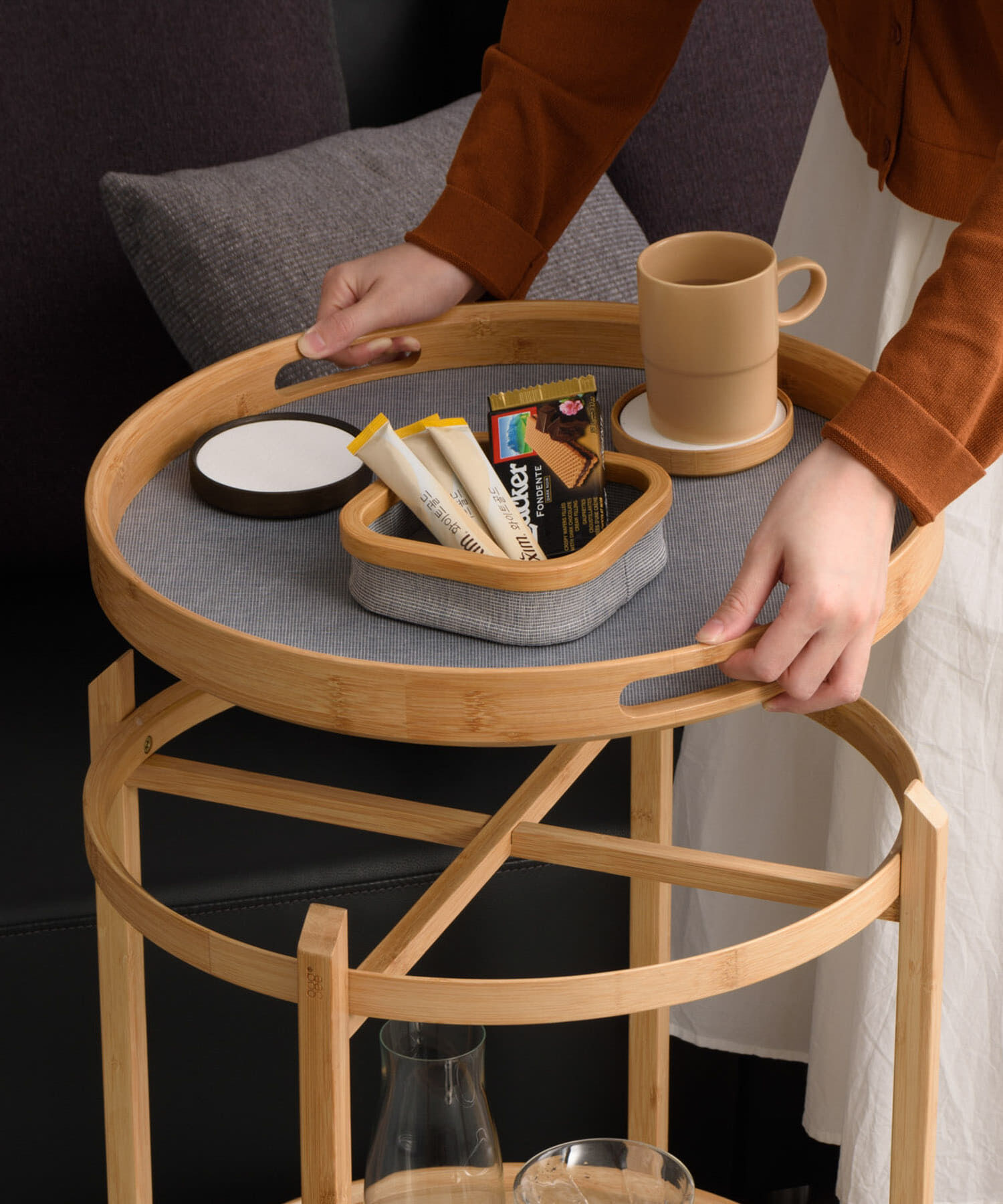 URBAN RESEARCH DOORS「Gudee　ROCA 2tier bar cart round」|その他|