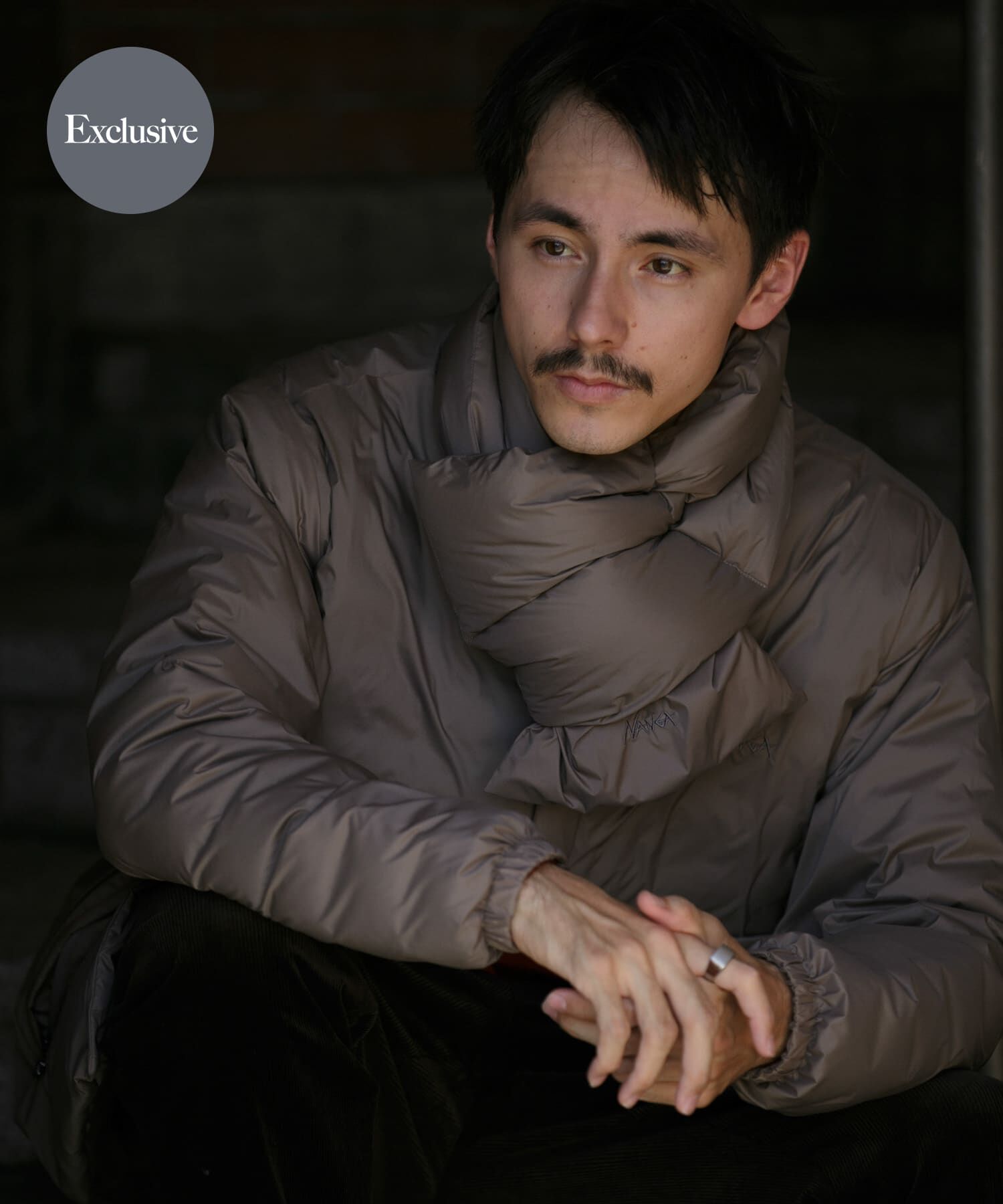 URBAN RESEARCH DOORS「『別注』NANGA&times;DOORS　DOWN MUFFLER」|マフラー|モカ