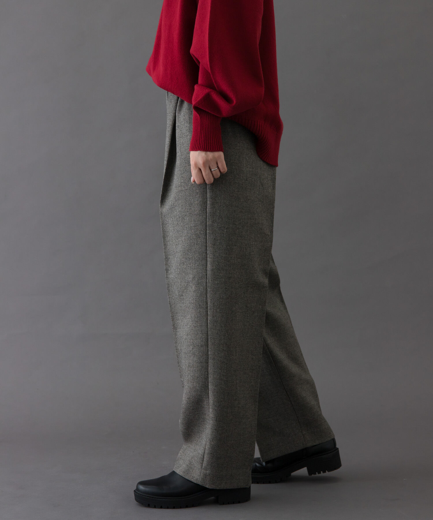 URBAN RESEARCH DOORS「FORK&SPOON　ウールライクツイルイージーパンツ」|その他|