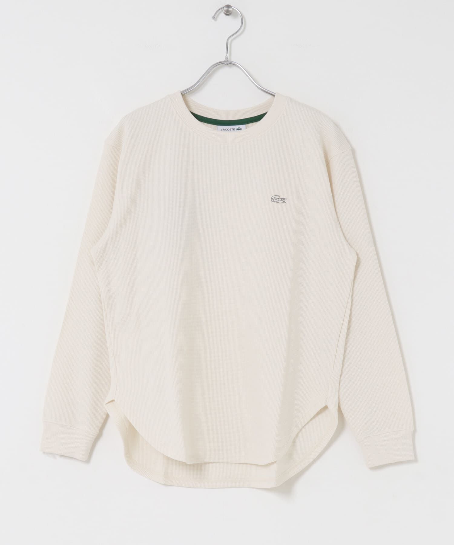 URBAN RESEARCH DOORS「LACOSTE　ワッフルロングTシャツ」|Tシャツ・カットソー|アイボリー