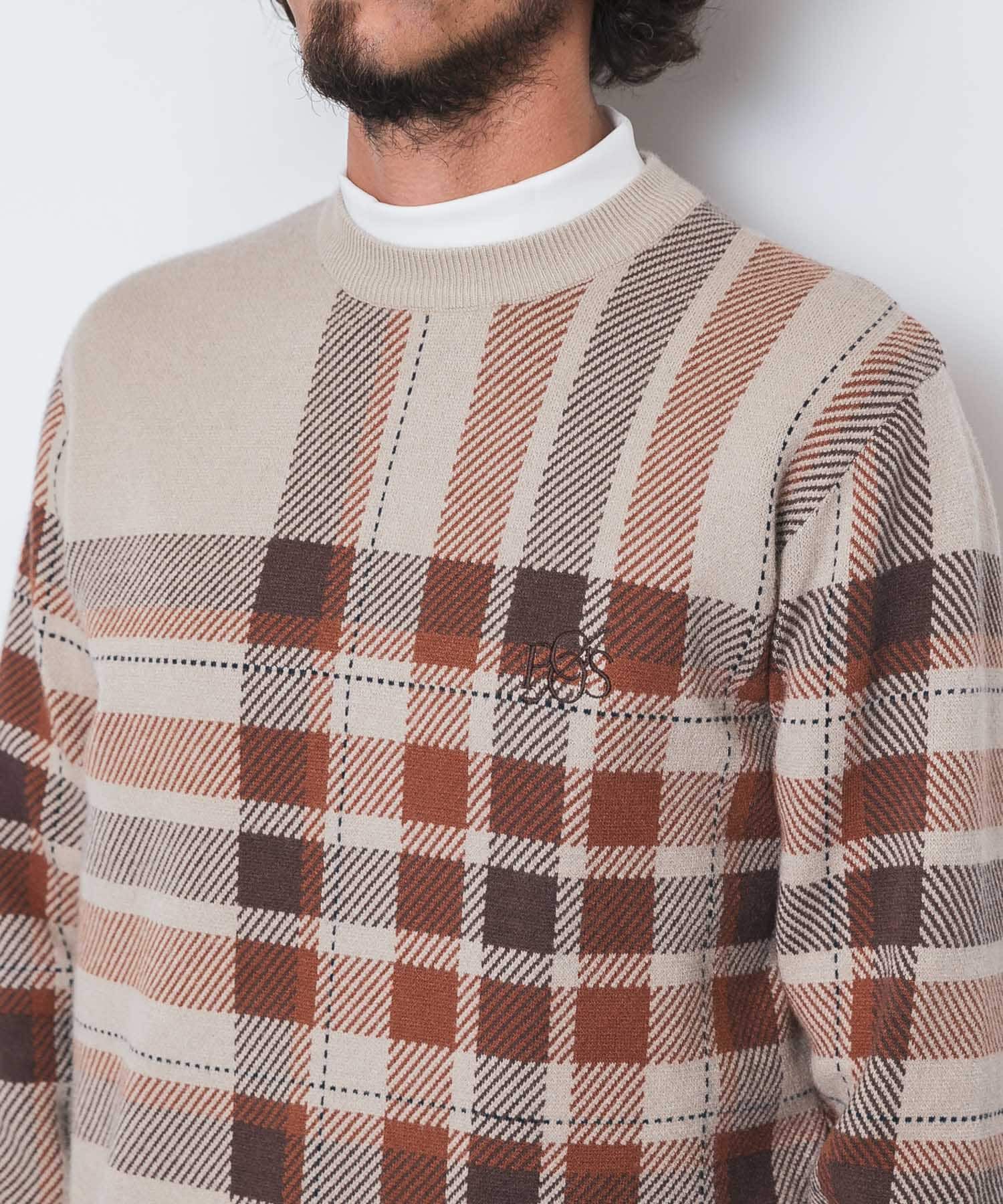 Sonny Label 「OOPS　ビッグチェックニット」|ニット・セーター|