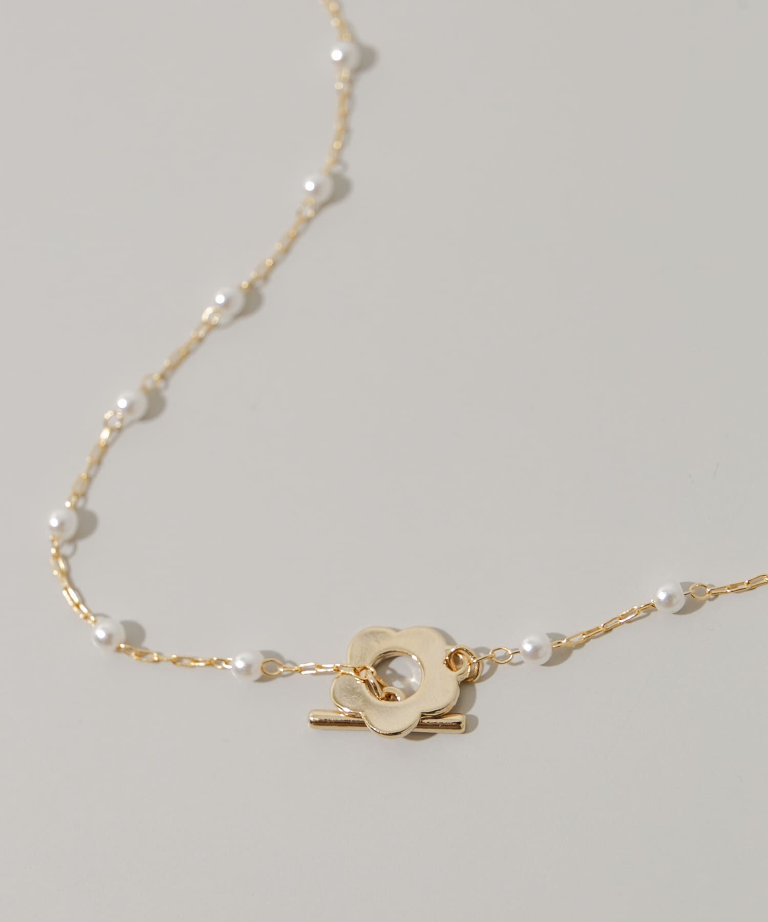SMELLY「フラワーマンテルパールネックレス」|ネックレス|