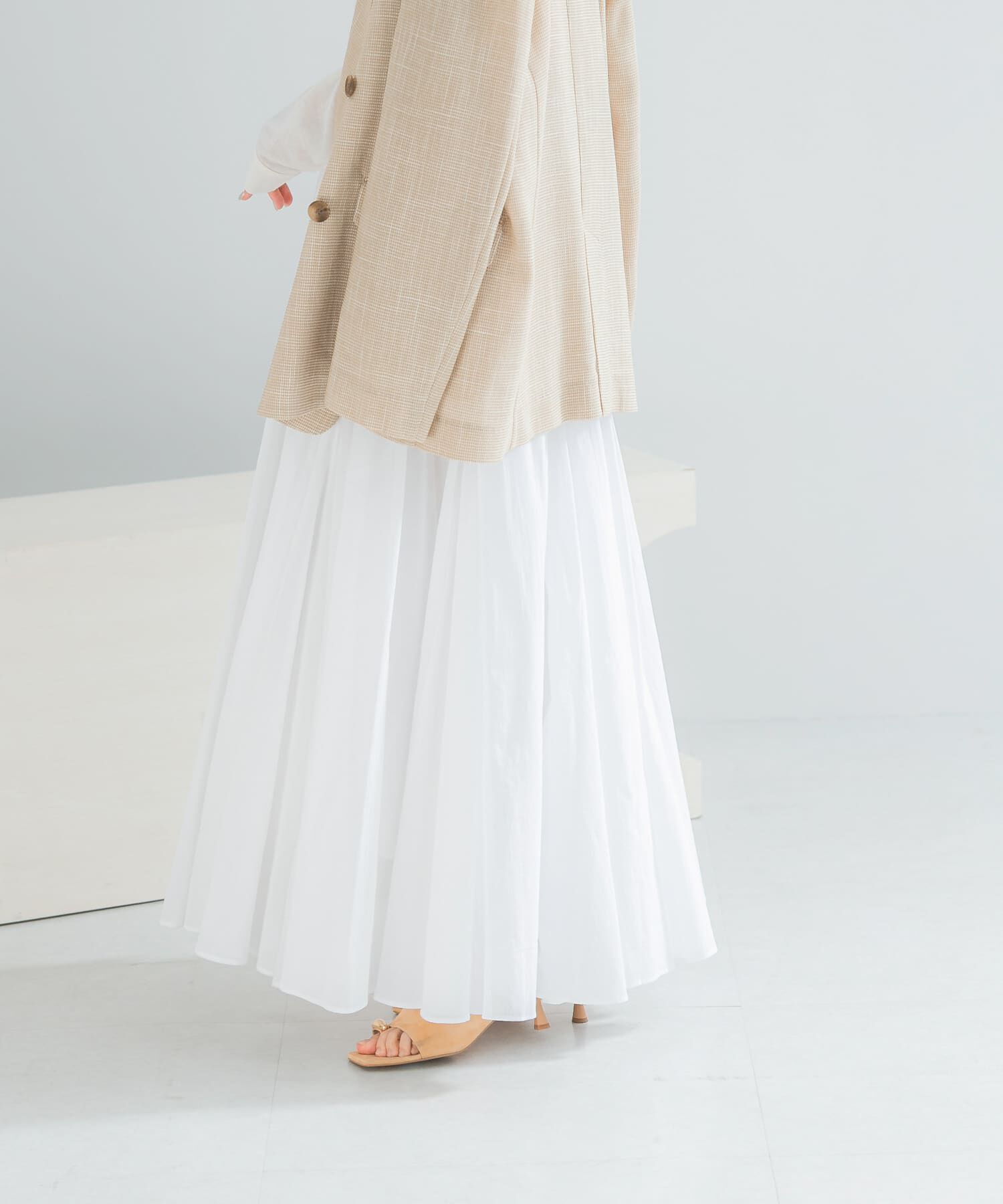 URBAN RESEARCH ROSSO「コットンボリュームマキシスカート」|スカート|