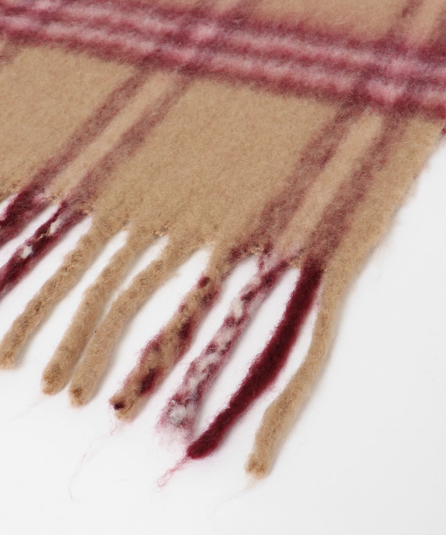  「BIGフリンジチェックストール」|マフラー|