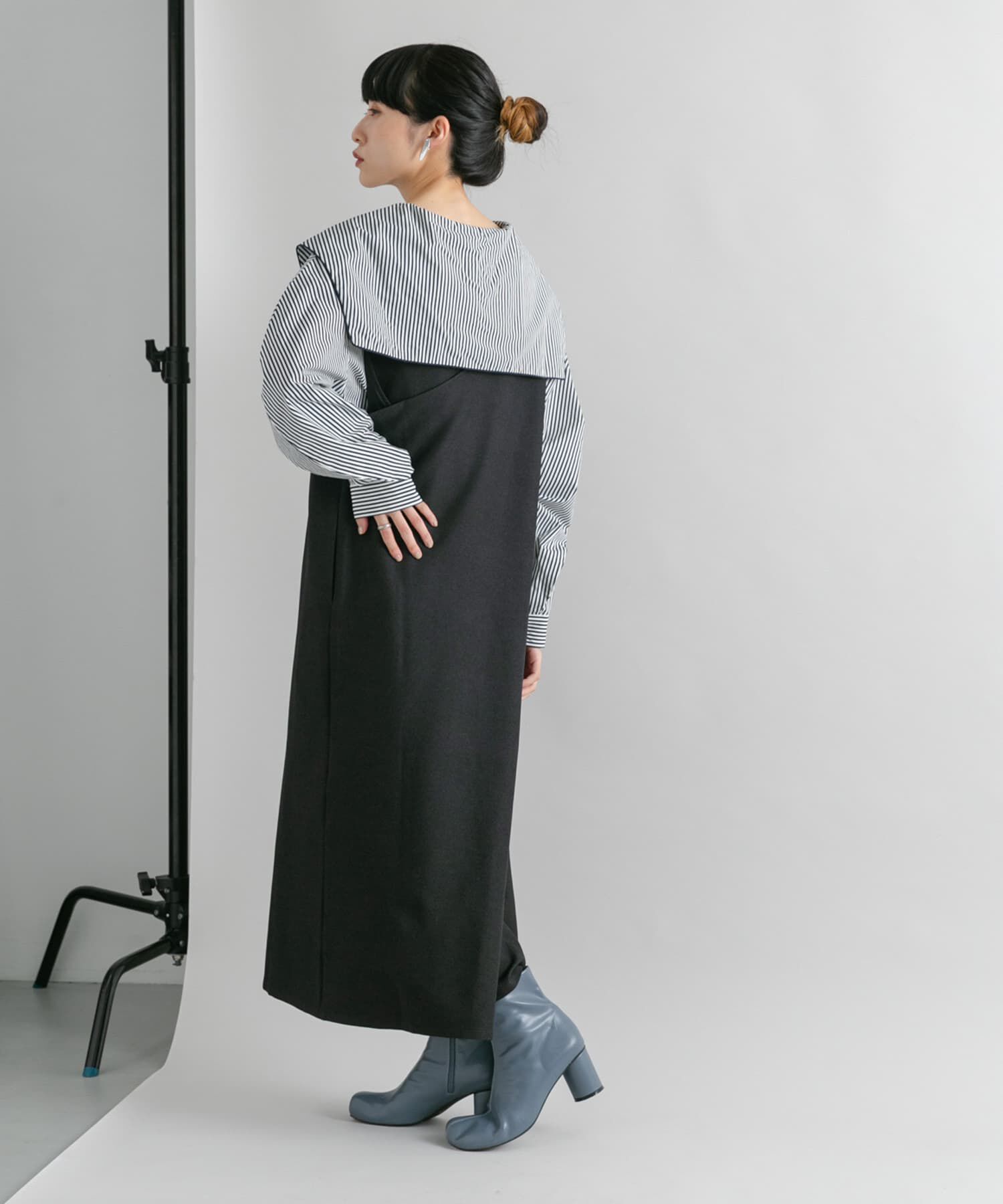  「『2サイズ展開』BACKクロスジャンパースカート」|ワンピース|