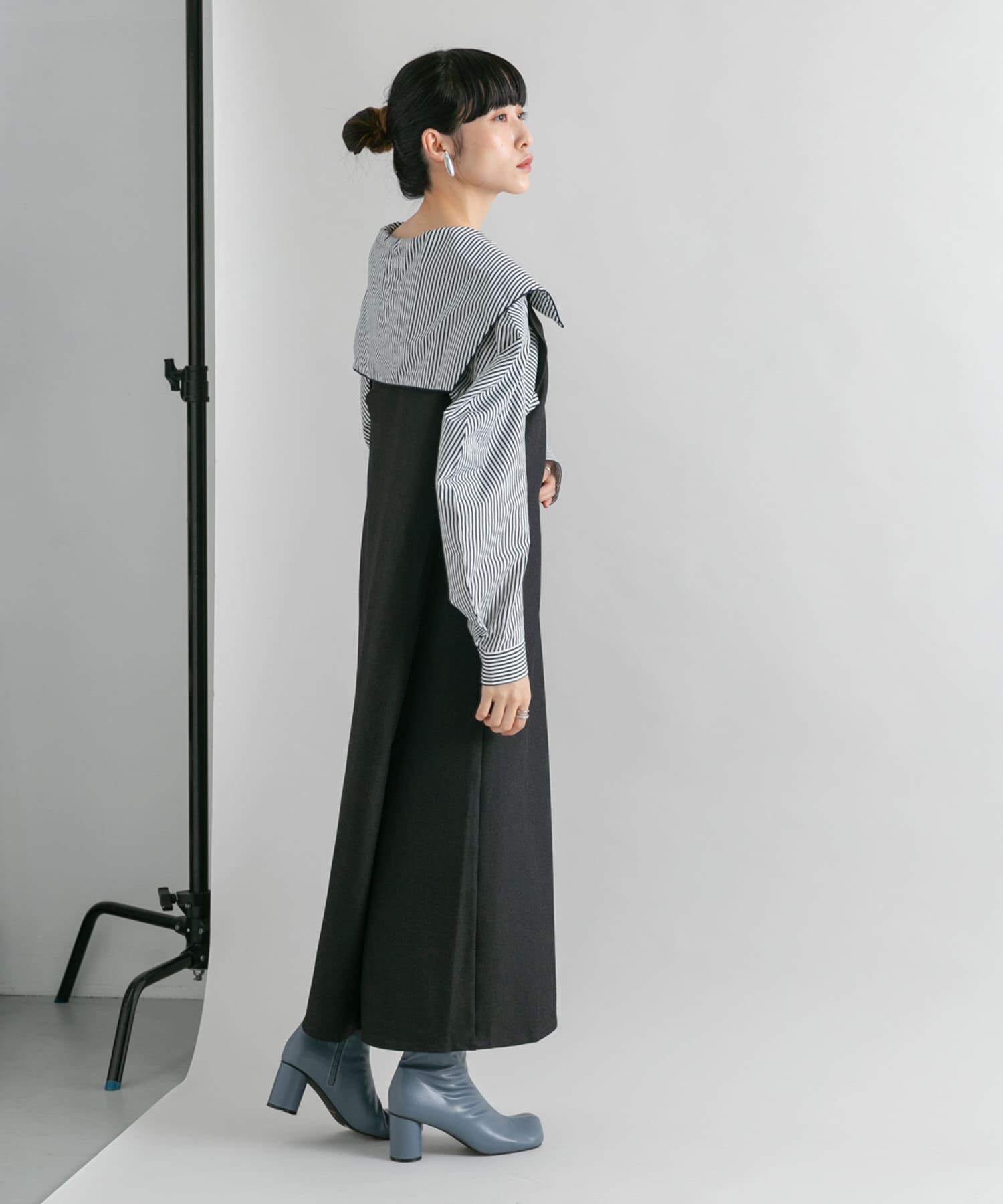  「『2サイズ展開』BACKクロスジャンパースカート」|ワンピース|