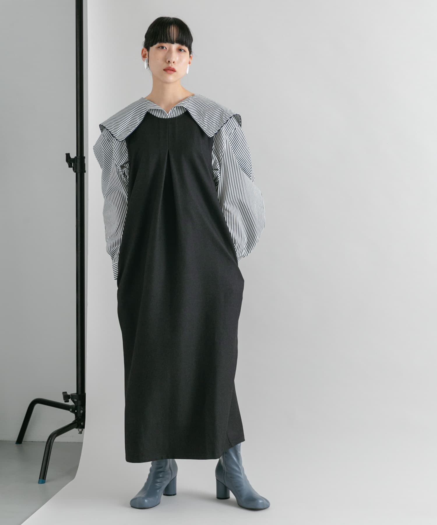  「『2サイズ展開』BACKクロスジャンパースカート」|ワンピース|