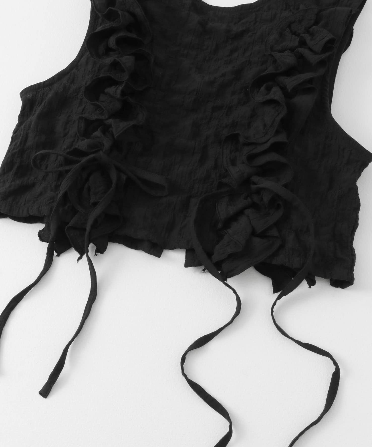  「2WAYフリルノースリーブトップス」|ベスト・ジレ|