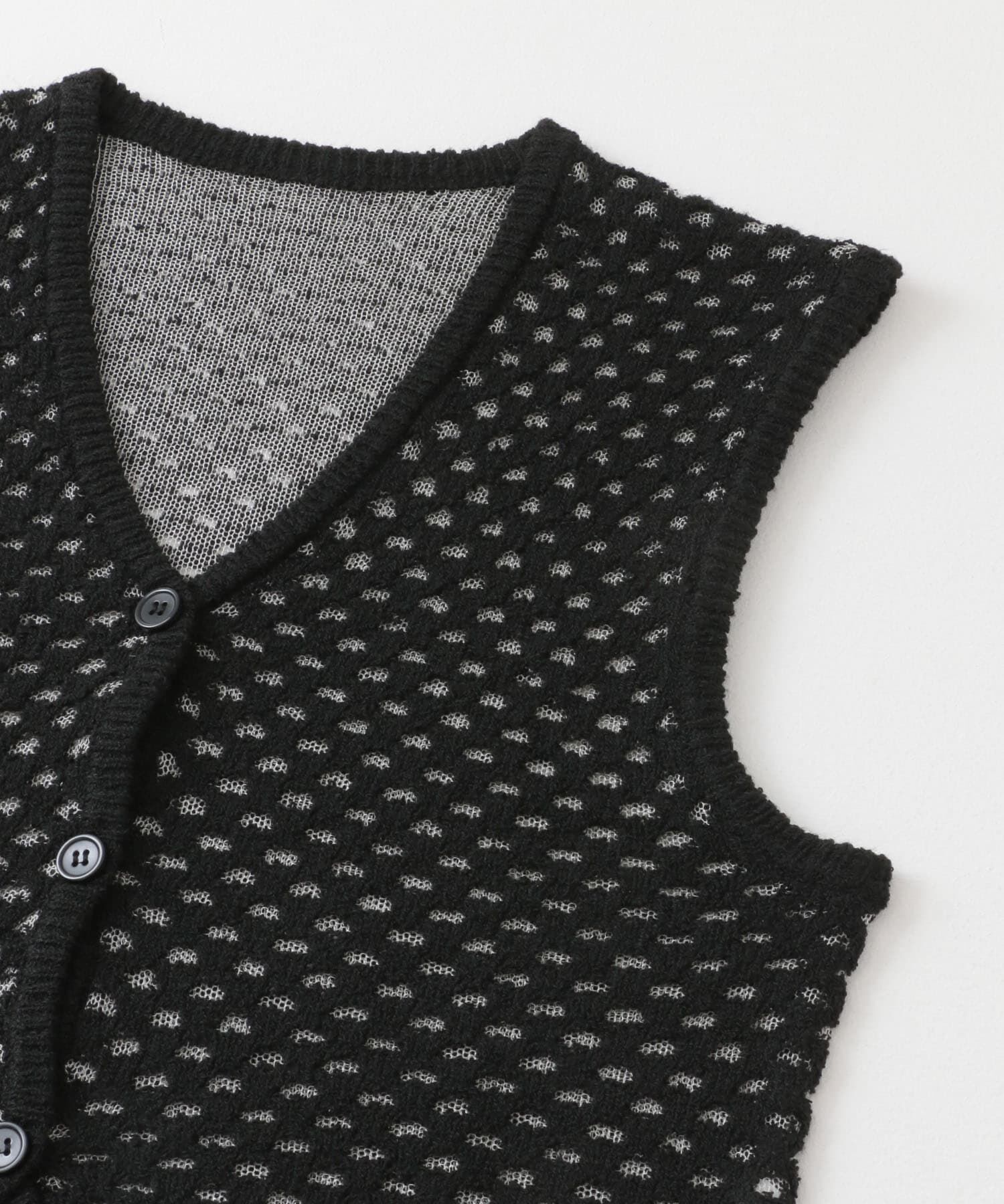  「ループヤーンメッシュベスト」|ベスト・ジレ|