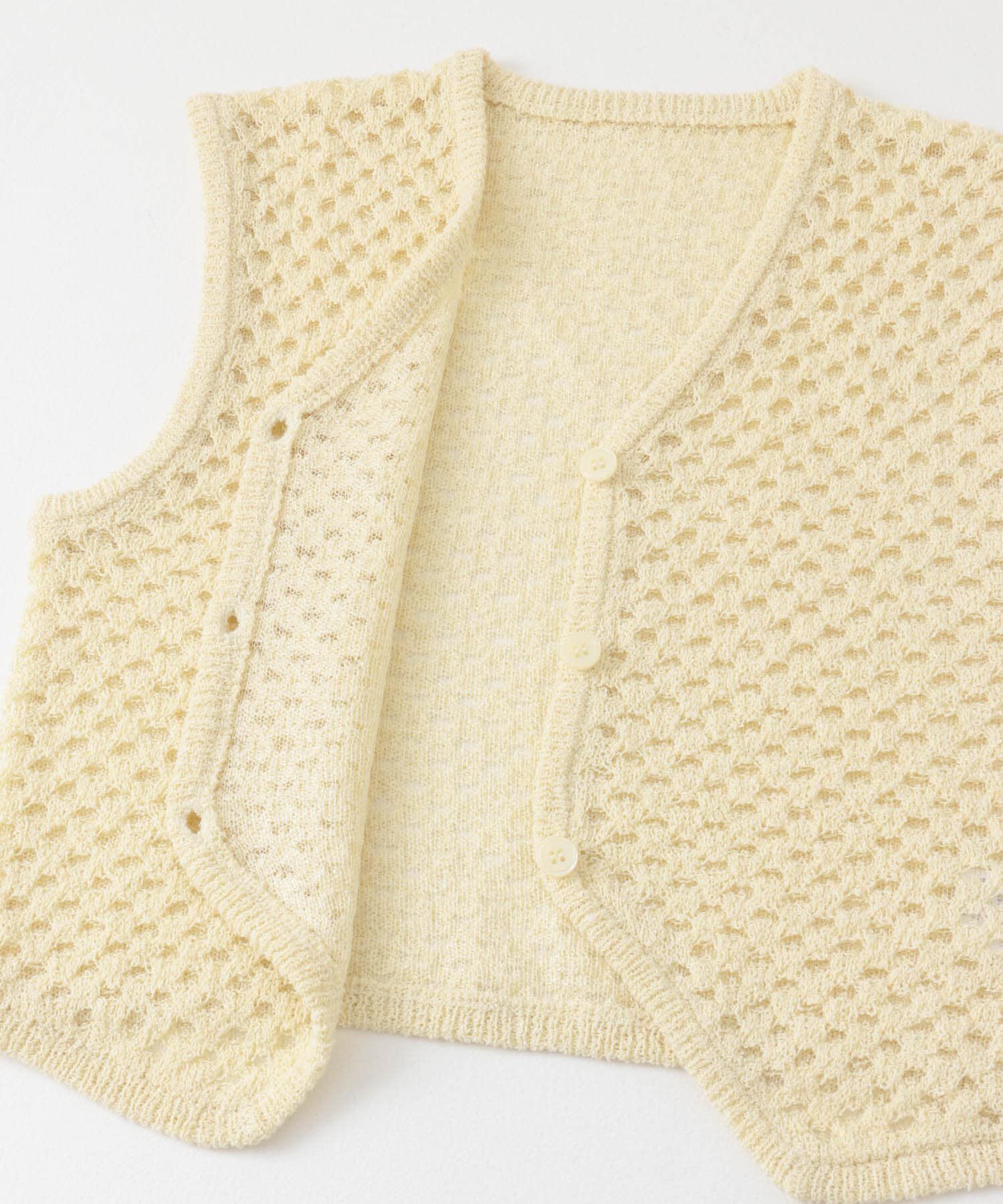  「ループヤーンメッシュベスト」|ベスト・ジレ|