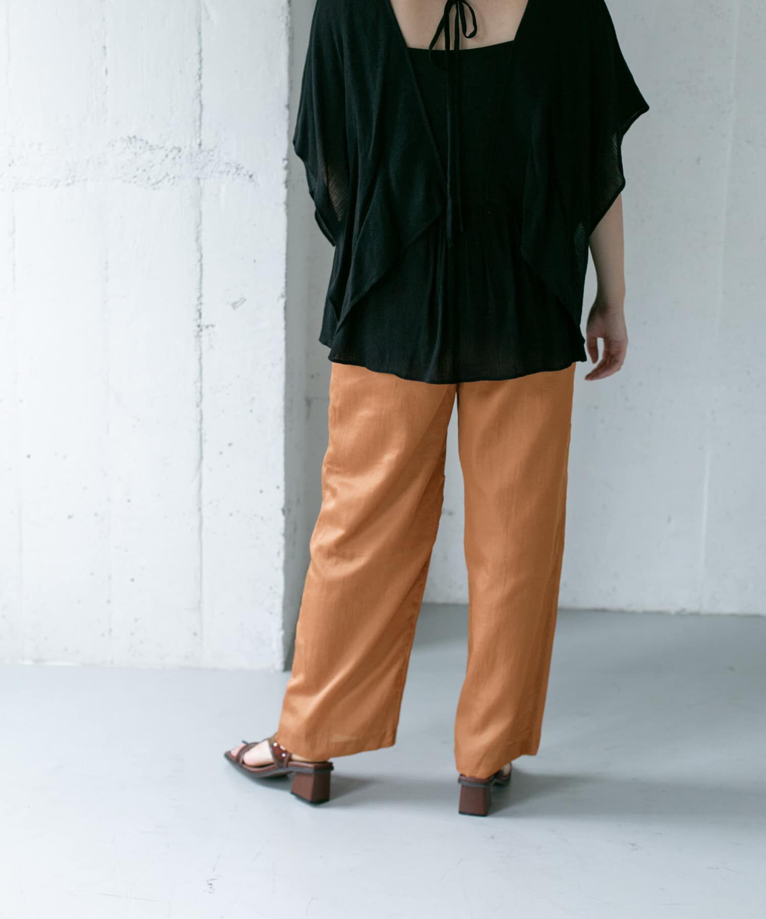  「イージーストレートパンツ」|その他|オレンジ系その他