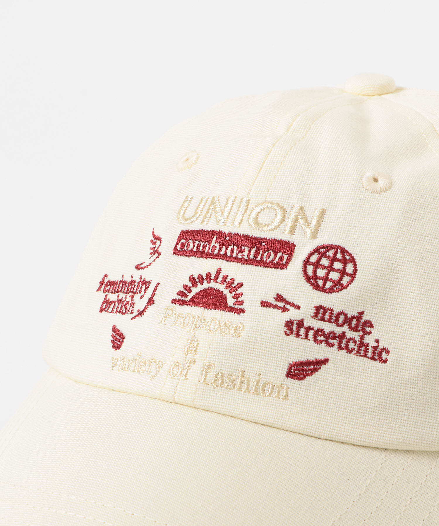  「バイカラーエンブロイダリーCAP」|キャップ・キャスケット|