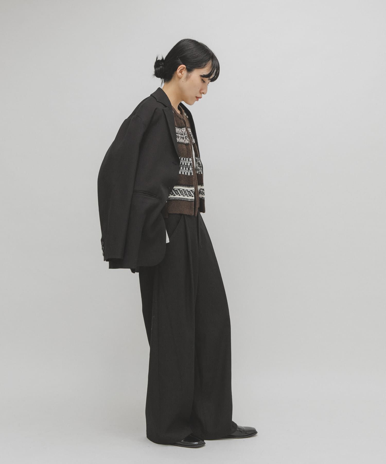  「ジャガードリメイクベスト」|ベスト・ジレ|