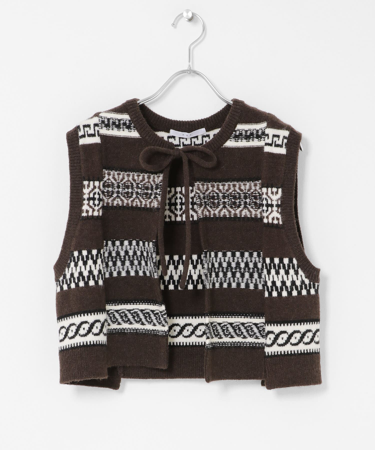  「ジャガードリメイクベスト」|ベスト・ジレ|