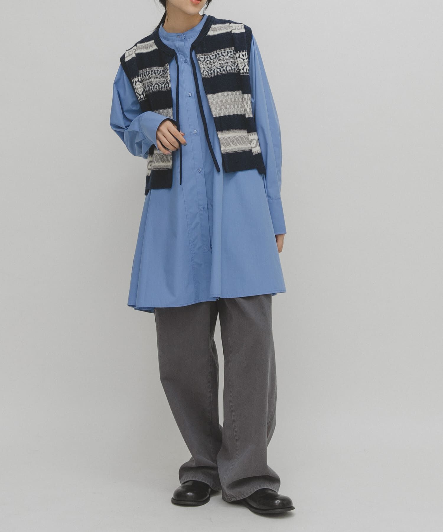  「ジャガードリメイクベスト」|ベスト・ジレ|