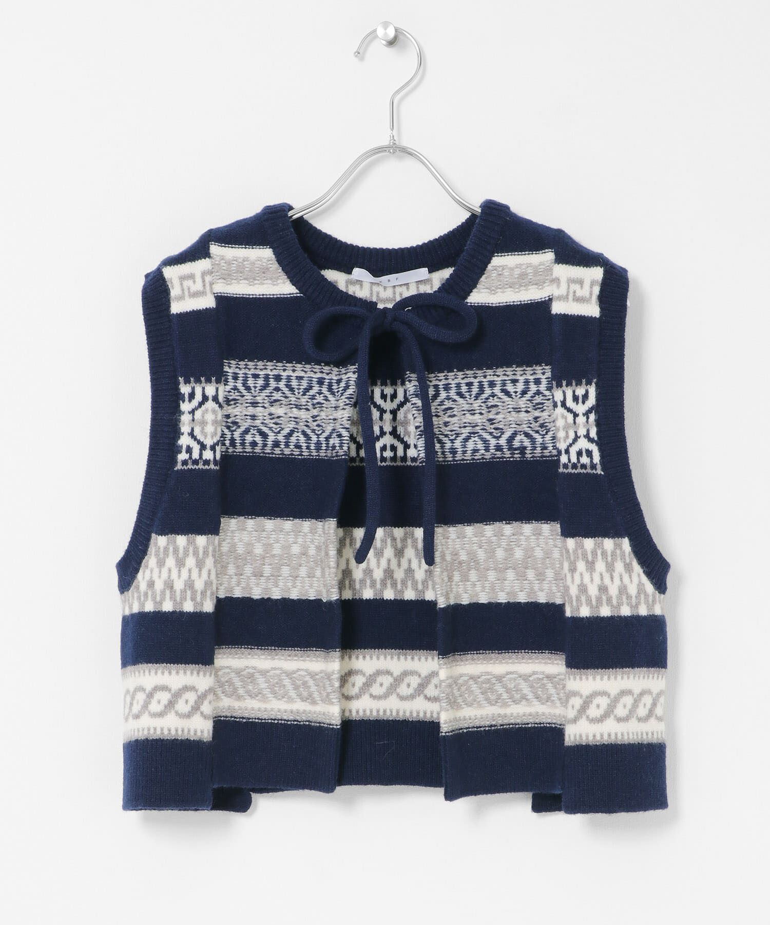  「ジャガードリメイクベスト」|ベスト・ジレ|