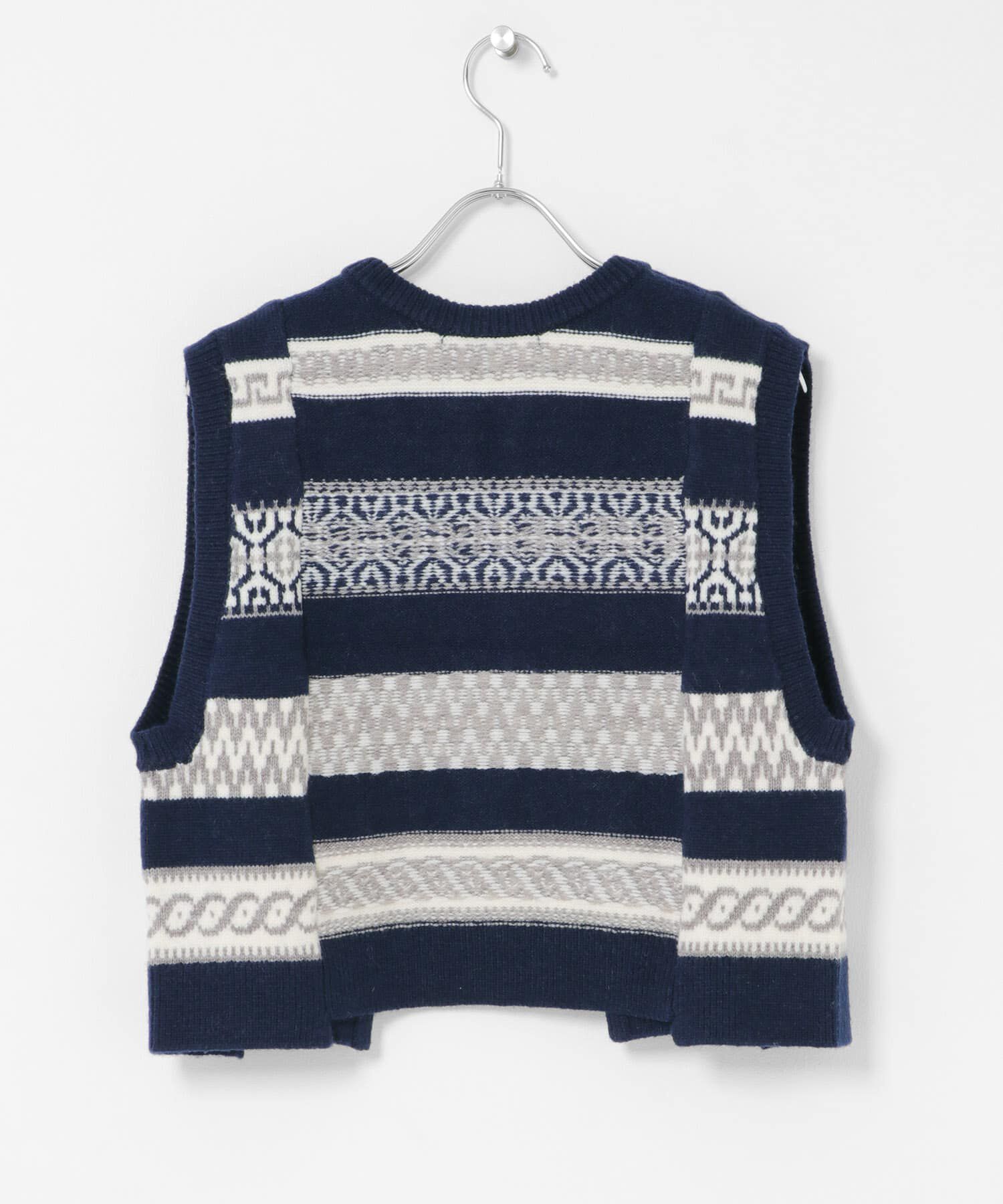  「ジャガードリメイクベスト」|ベスト・ジレ|