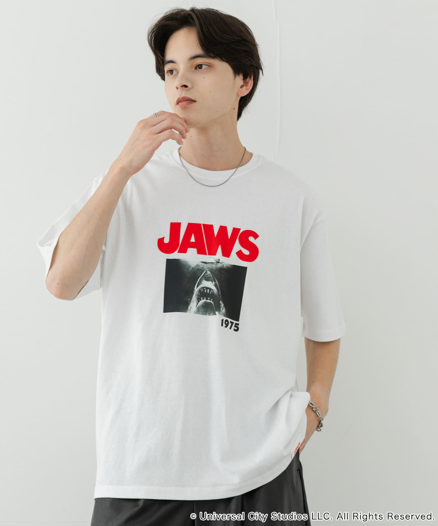SENSE OF PLACE by URBAN RESEARCH「『別注』SENSE OF PLACE&times;JAWS　プリントT-SHIRTS/B」|Tシャツ・カットソー|