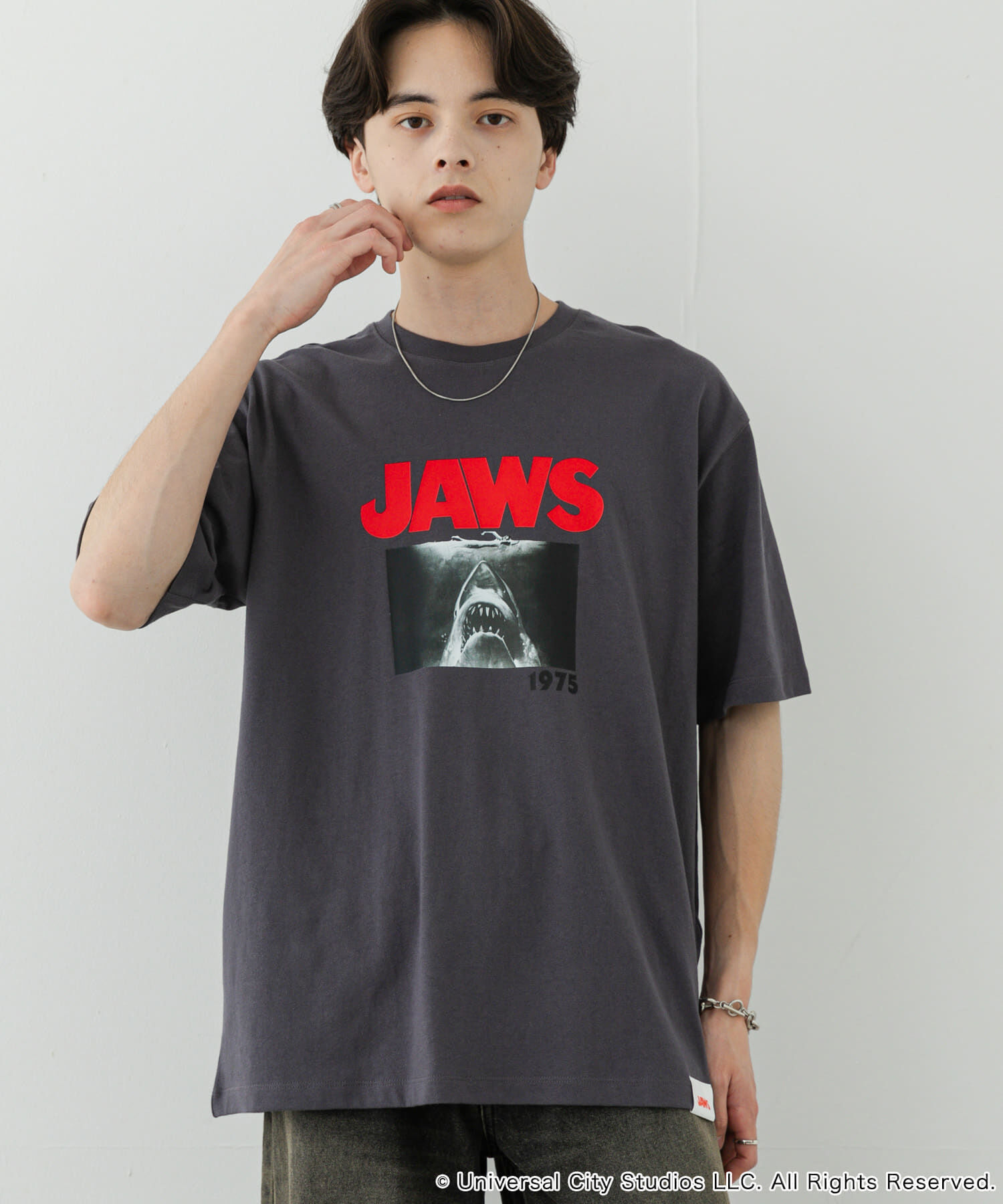 SENSE OF PLACE by URBAN RESEARCH「『別注』SENSE OF PLACE&times;JAWS　プリントT-SHIRTS/B」|Tシャツ・カットソー|