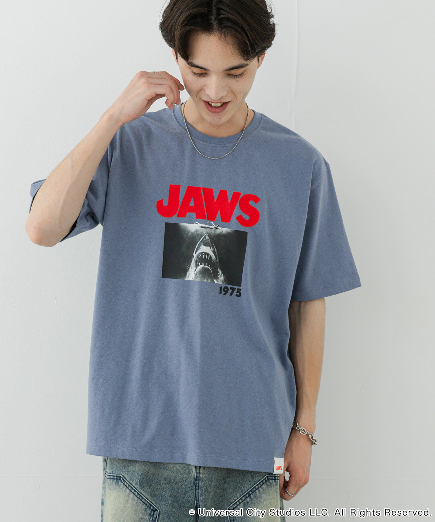 SENSE OF PLACE by URBAN RESEARCH「『別注』SENSE OF PLACE&times;JAWS　プリントT-SHIRTS/B」|Tシャツ・カットソー|