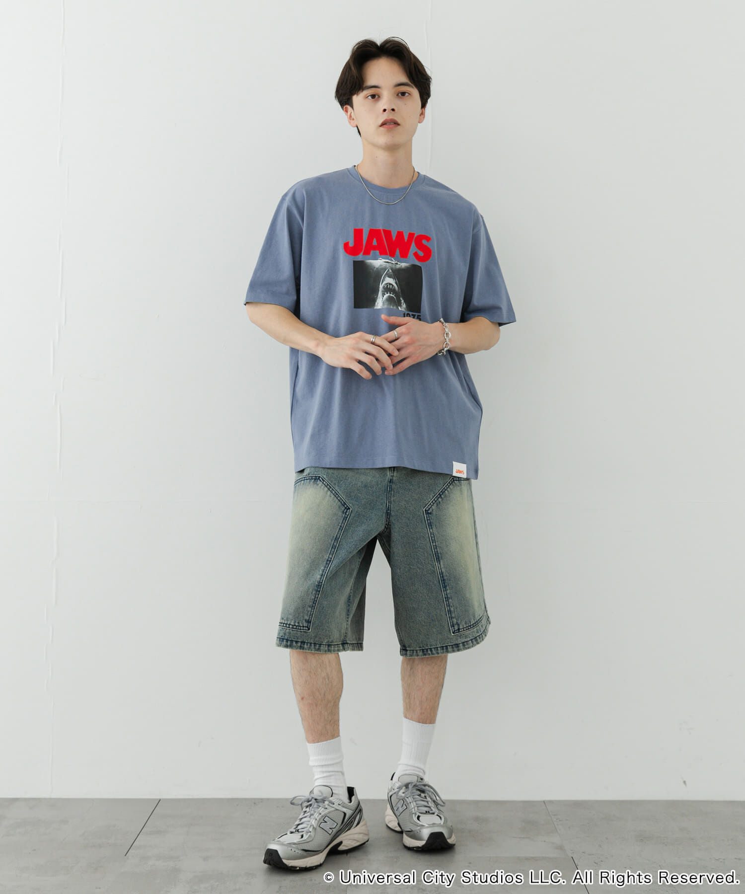 SENSE OF PLACE by URBAN RESEARCH「『別注』SENSE OF PLACE&times;JAWS　プリントT-SHIRTS/B」|Tシャツ・カットソー|