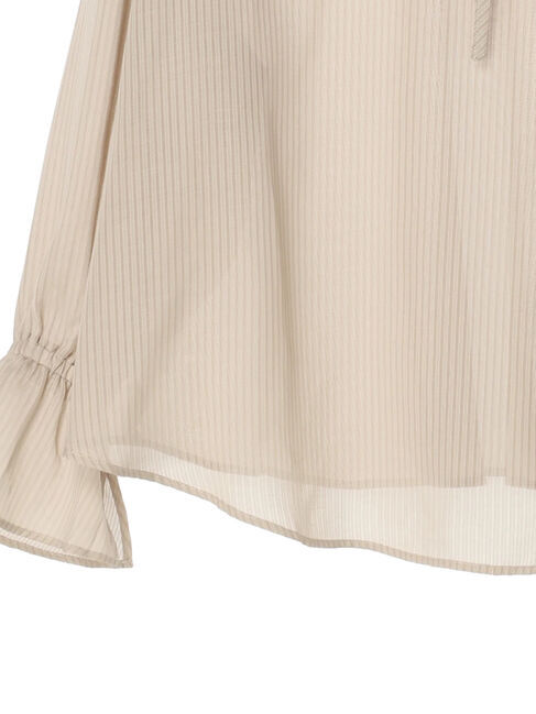 earth music&ecology「前後2wayストライプフリルブラウス」|シャツ・ブラウス|