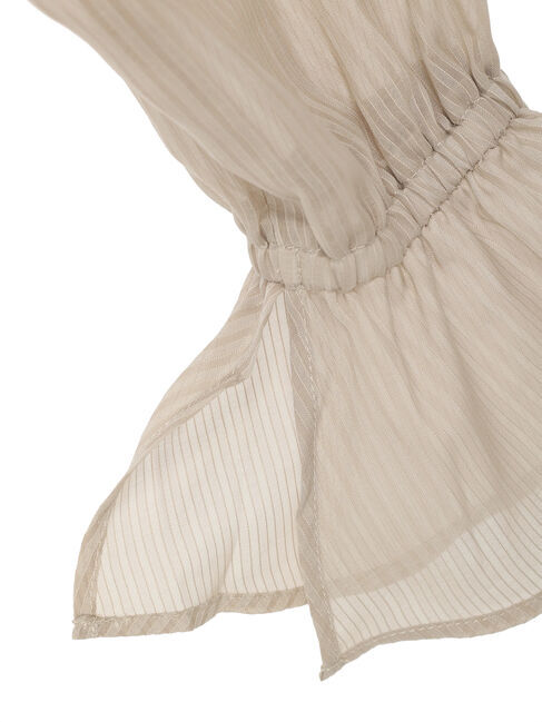 earth music&ecology「前後2wayストライプフリルブラウス」|シャツ・ブラウス|