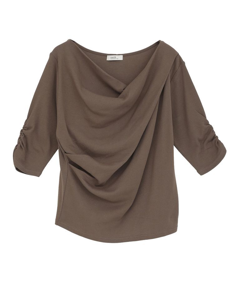 earth music&ecology「ドレープデザインカットソー」|Tシャツ・カットソー|