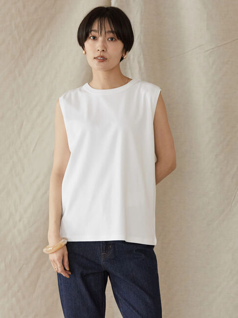  「ノースリーブカットプルオーバー」|Tシャツ・カットソー|