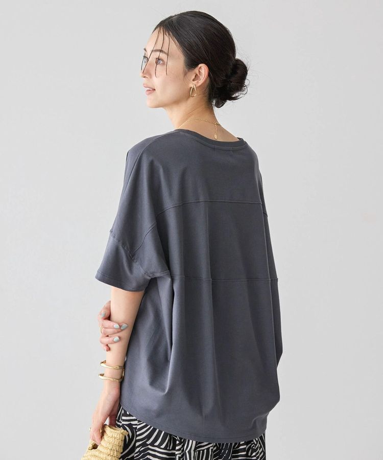 AMERICAN HOLIC「【WEB限定】UVカット+接触冷感 コクーンカットプルオーバー」|Tシャツ・カットソー|Charcoal Gray