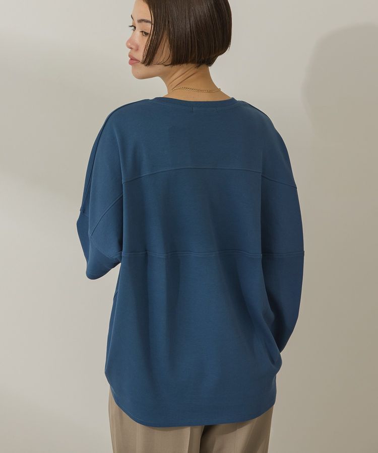 AMERICAN HOLIC「【WEB限定】UVカット+接触冷感 コクーンカットプルオーバー」|Tシャツ・カットソー|Navy