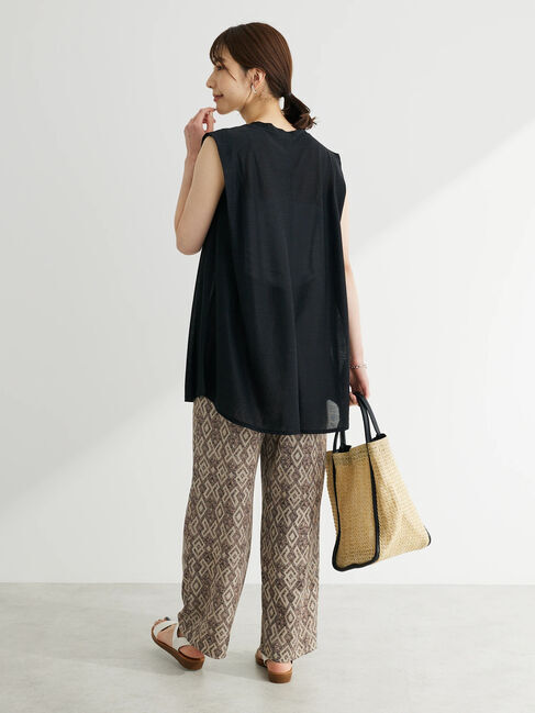 Green Parks「ノースリーブシアーカットプルオーバー」|Tシャツ・カットソー|