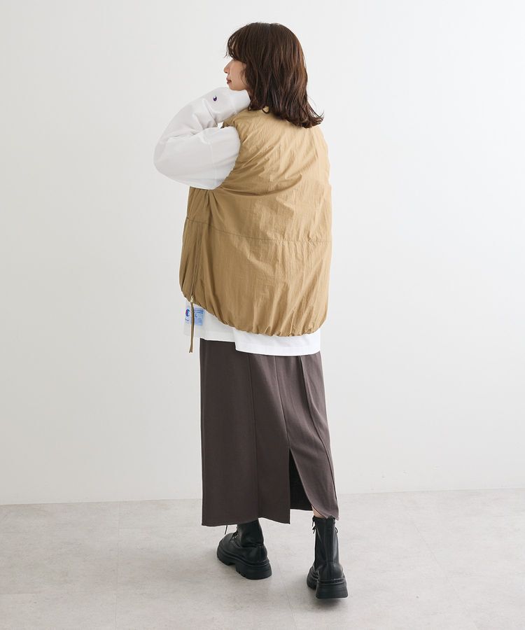 Green Parks「サイドZIP中綿コクーンベスト」|ベスト・ジレ|