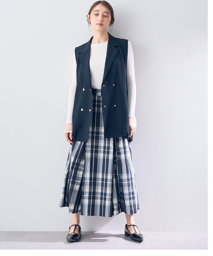 YECCA VECCA「袖口シアーリブニット」|ニット・セーター|