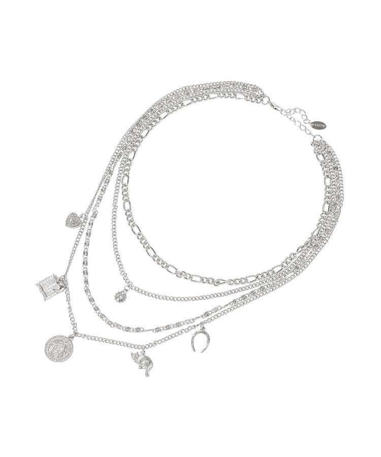 YECCA VECCA「モチーフ4連ネックレス」|ネックレス|