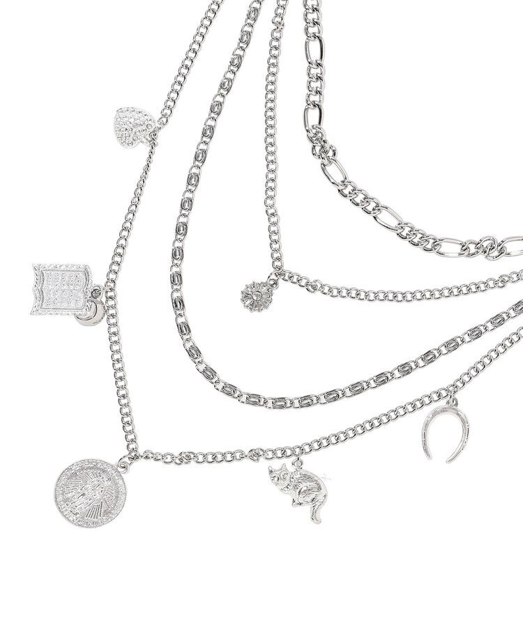 YECCA VECCA「モチーフ4連ネックレス」|ネックレス|