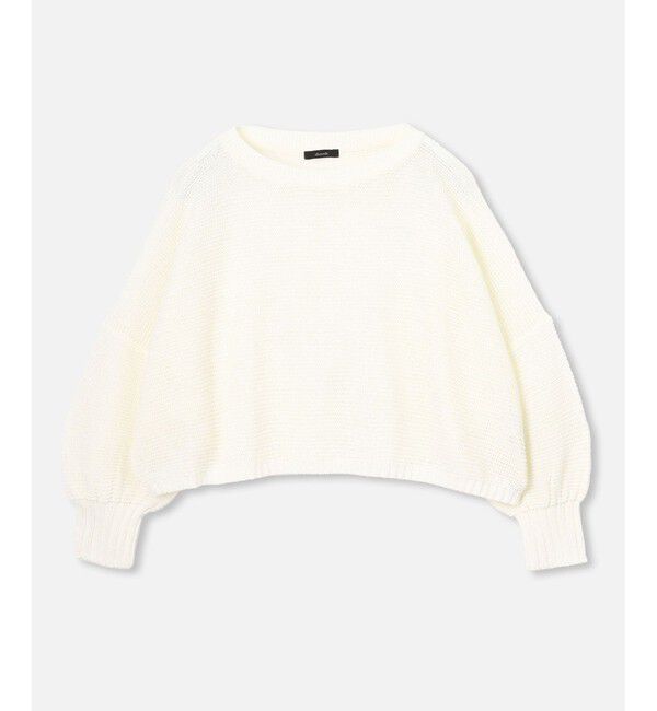 allureville「ドロップ天竺クロップドプルオーバー」|ニット・セーター|