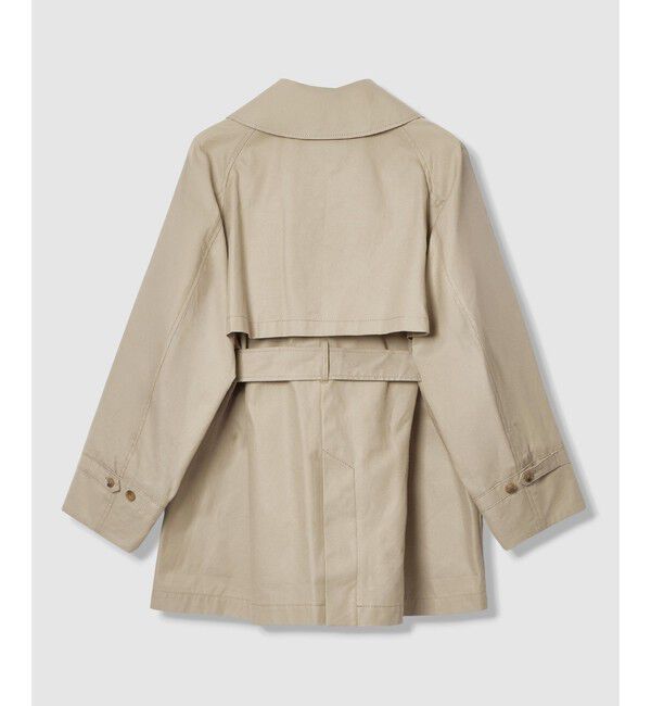 allureville「オーバーサイズショートトレンチコート」|ダッフルコート|