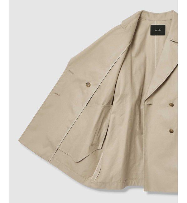 allureville「オーバーサイズショートトレンチコート」|ダッフルコート|