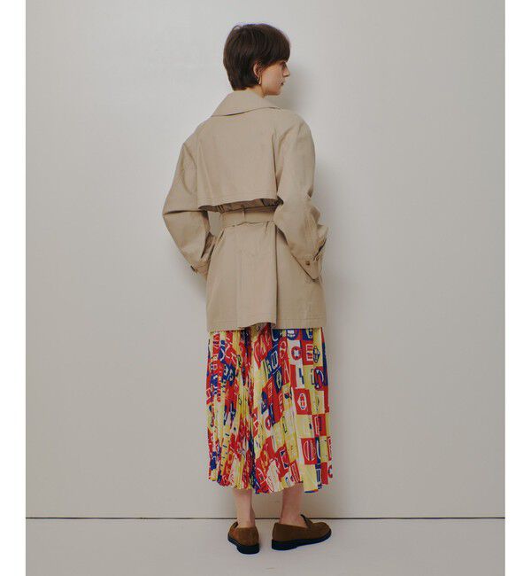 allureville「オーバーサイズショートトレンチコート」|ダッフルコート|