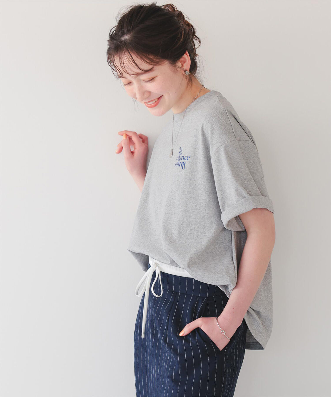 titivate「バックロゴゆるっとTシャツ」|Tシャツ・カットソー|