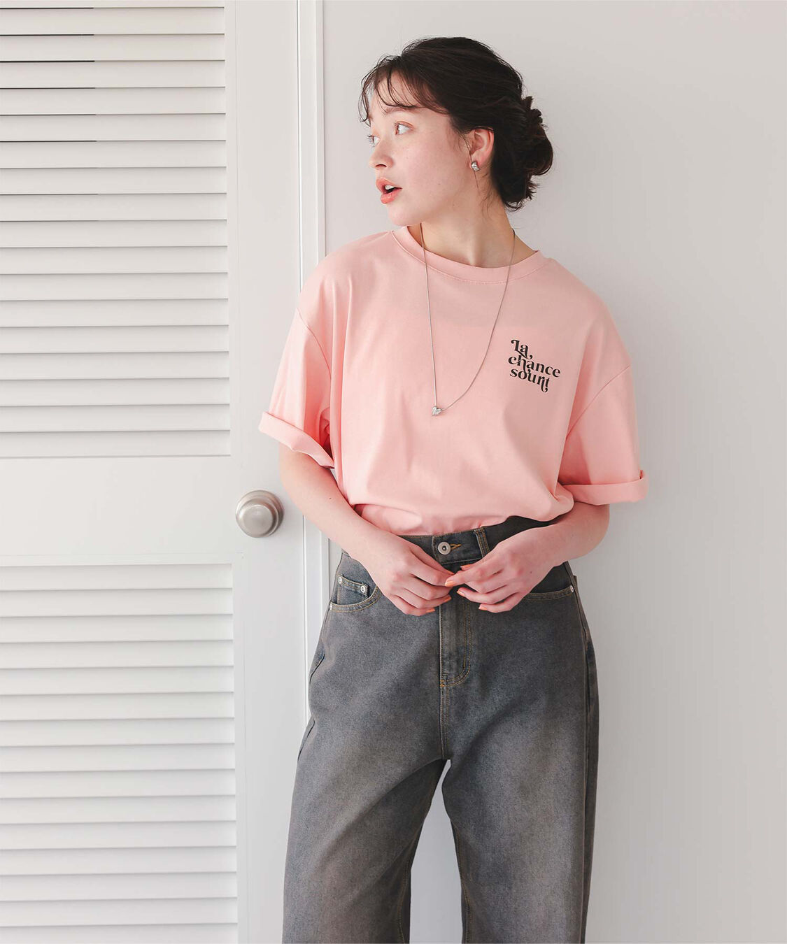 titivate「バックロゴゆるっとTシャツ」|Tシャツ・カットソー|