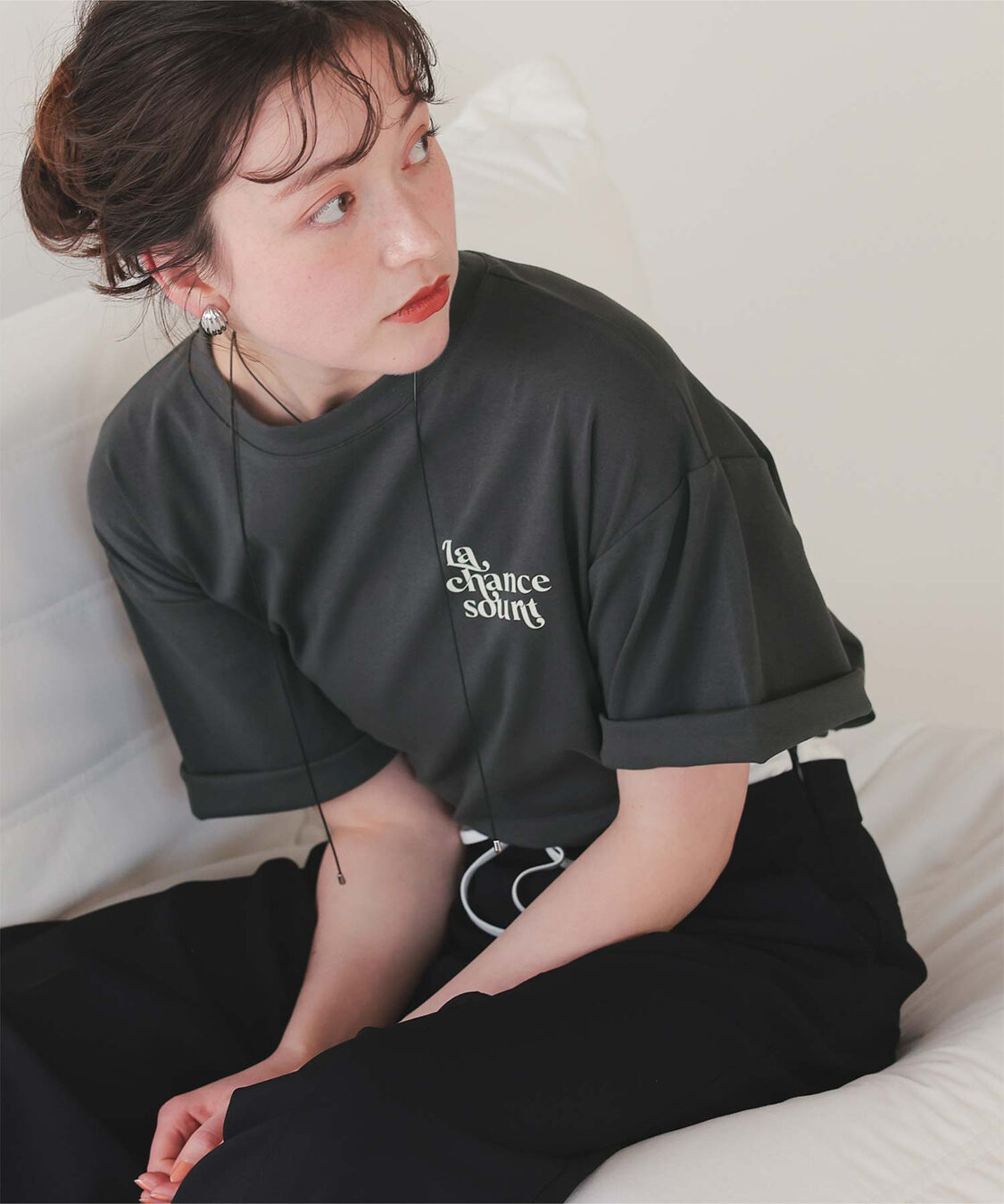 titivate「バックロゴゆるっとTシャツ」|Tシャツ・カットソー|