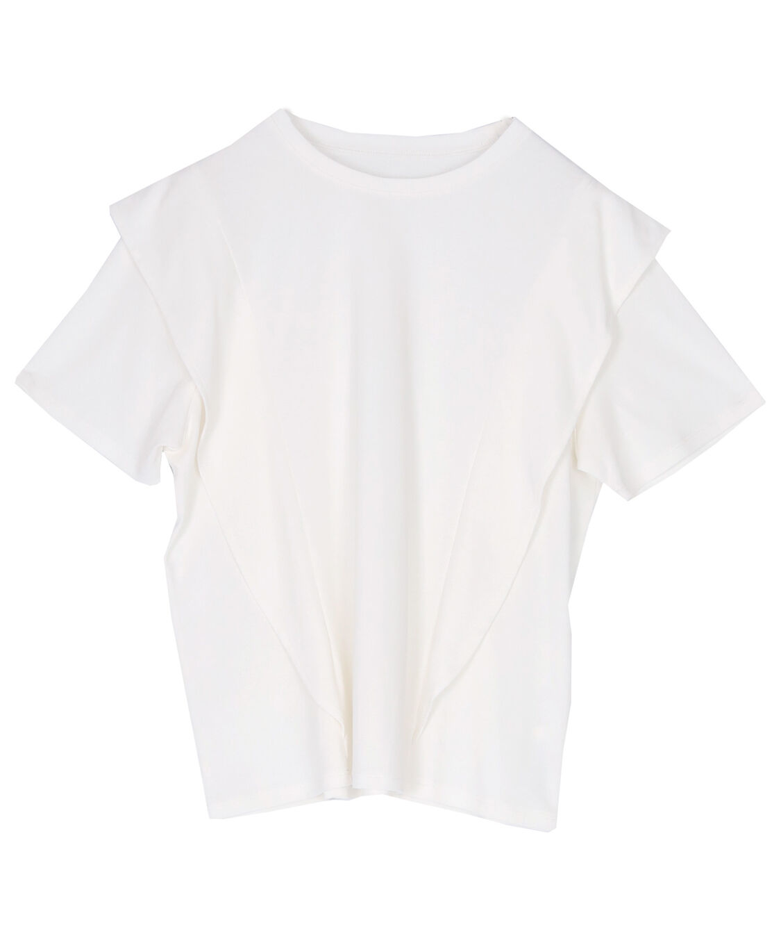 titivate「汗染み防止ラッフルスリーブTシャツ」|Tシャツ・カットソー|