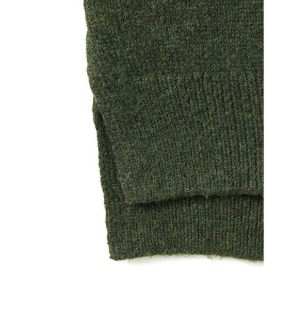 mizuiro ind「mizuiro ind スキッパーハンドステッチショートプルオーバー」|ニット・セーター|