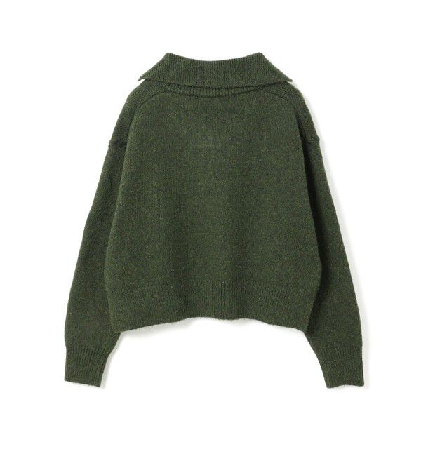 mizuiro ind「mizuiro ind スキッパーハンドステッチショートプルオーバー」|ニット・セーター|