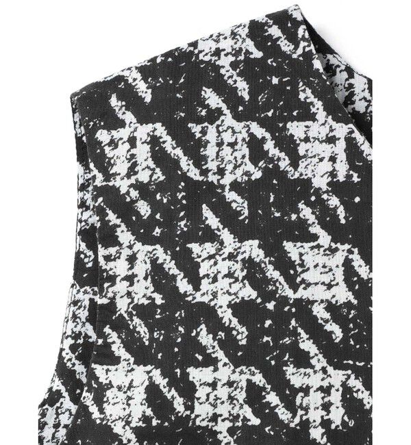 mizuiro ind「mizuiro ind 千鳥プリントノースリーブプルオーバー」|Tシャツ・カットソー|